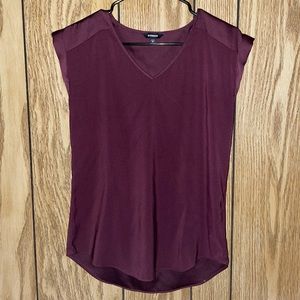 Express, XS, Maroon blouse